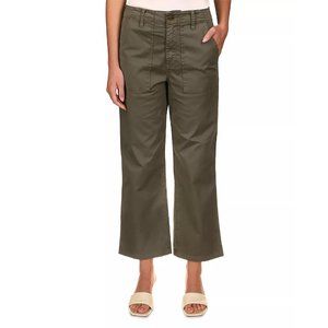 SANCTUARY Relaxed Fit Vacation Cropped Pants - Hiker Green - NWT - Size 27